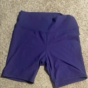 Women's Blue Athletic/Biker Shorts